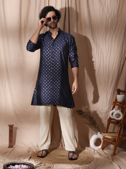 Men Full-Sleeve Side Slits Kurta