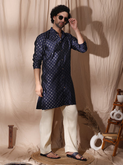 Men Full-Sleeve Side Slits Kurta