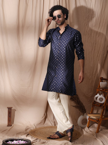 Men Full-Sleeve Side Slits Kurta