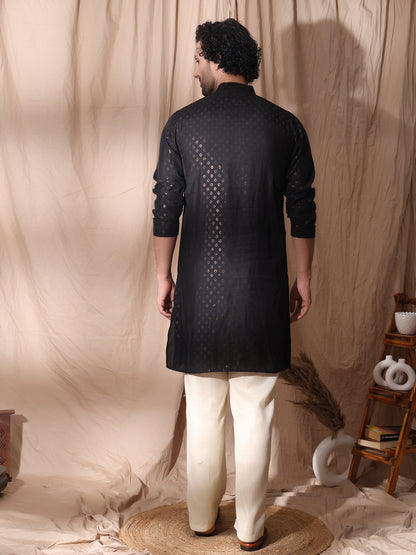 Full Sleeve Collar Kurta For Men
