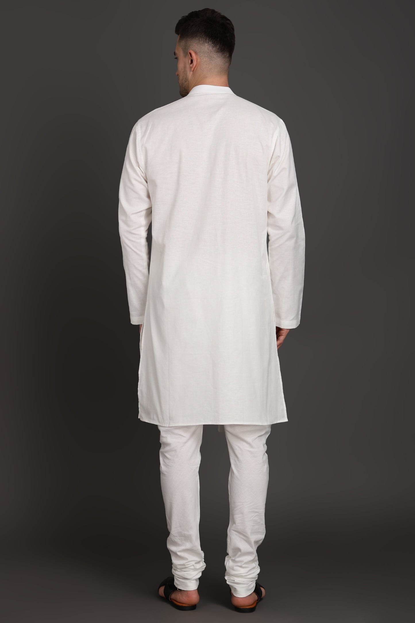 Diagonal Crest Pleated Kurta