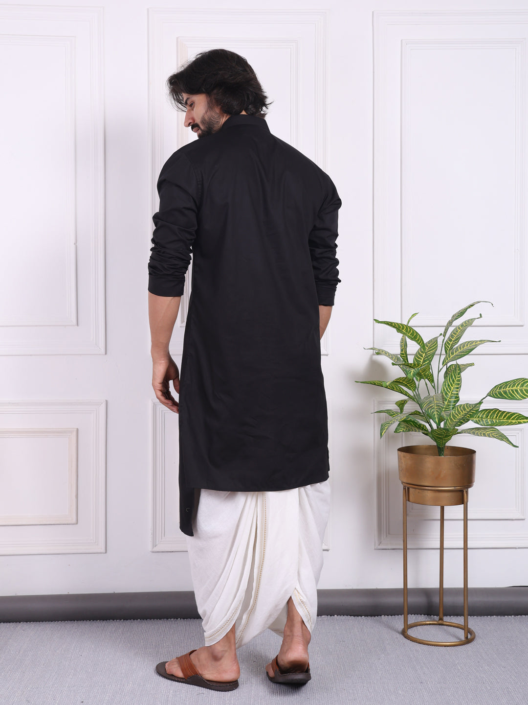 Men angrakha with a front high-low style