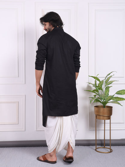 Men angrakha with a front high-low style