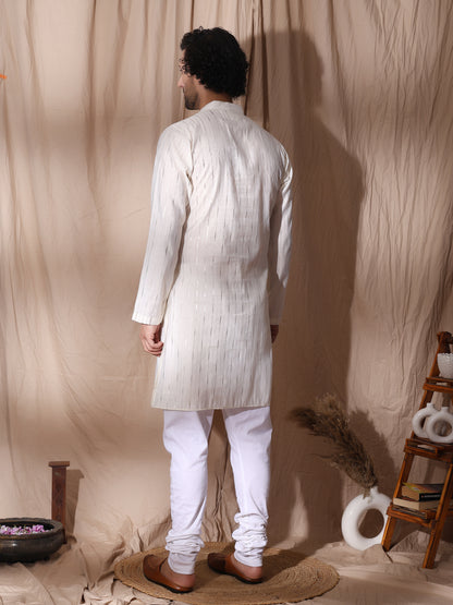 Front Pocket Detailed Kurta For Men