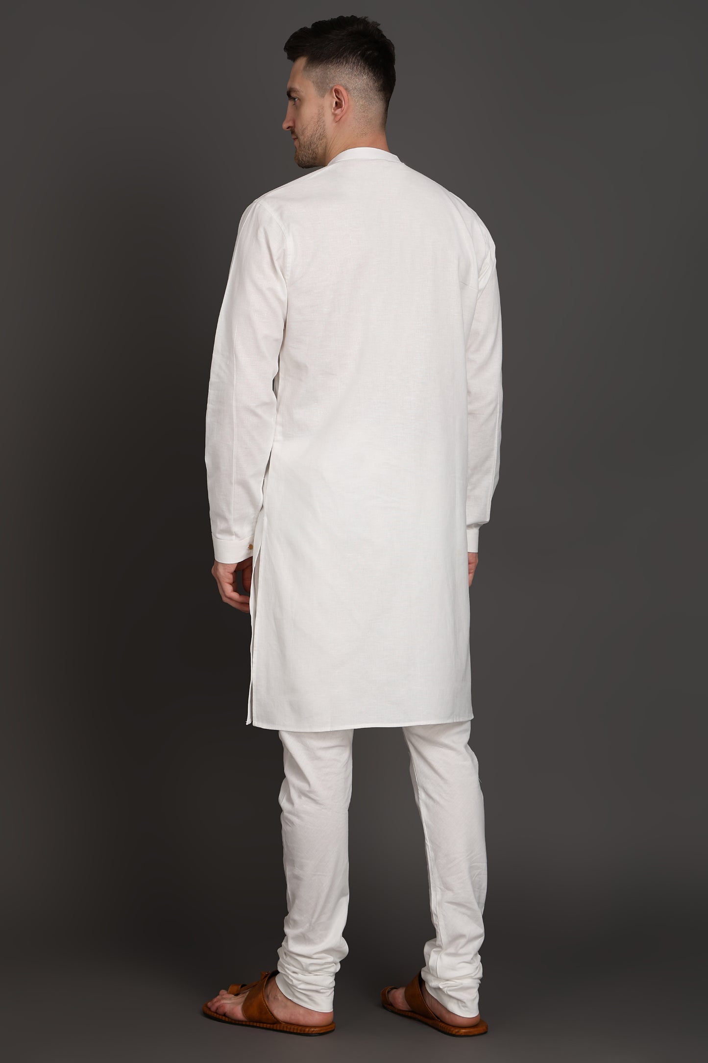 Ivory Ascent Shoulder-Button Kurta