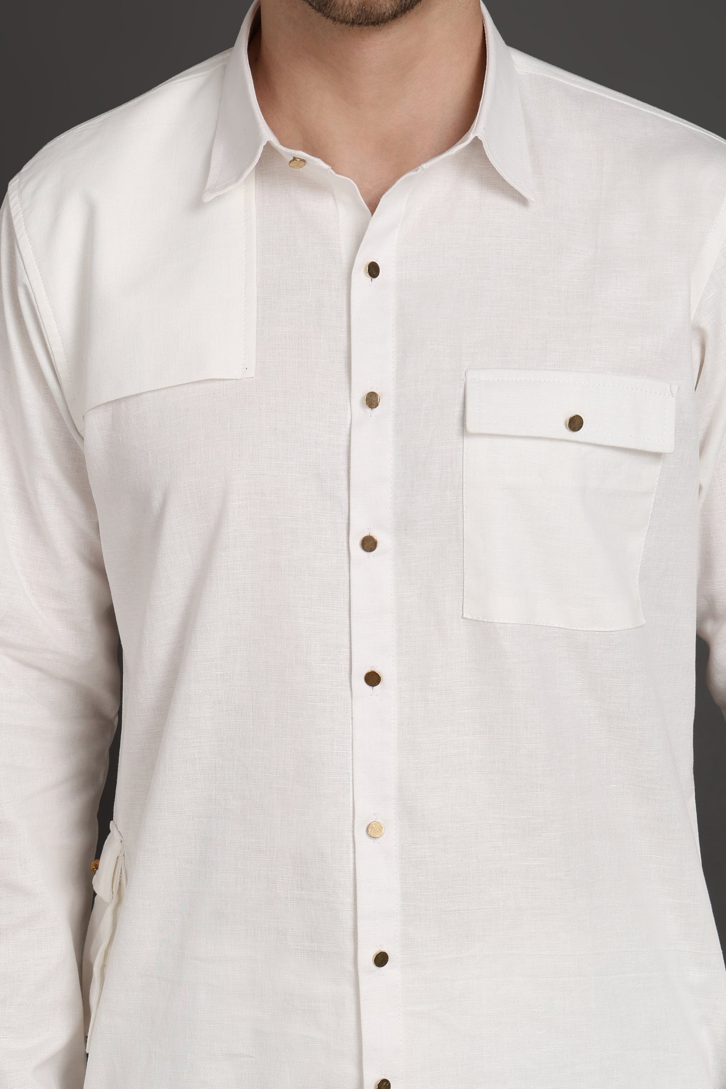White Heritage Pocket Kurta