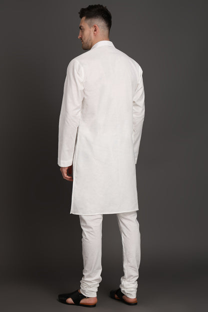 White Heritage Pocket Kurta