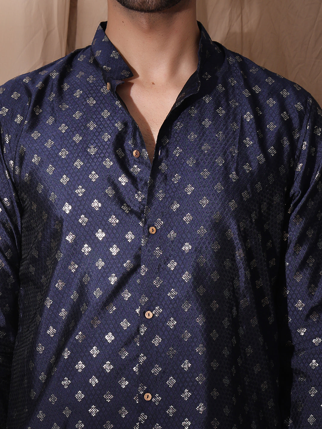 Men Full-Sleeve Side Slits Kurta