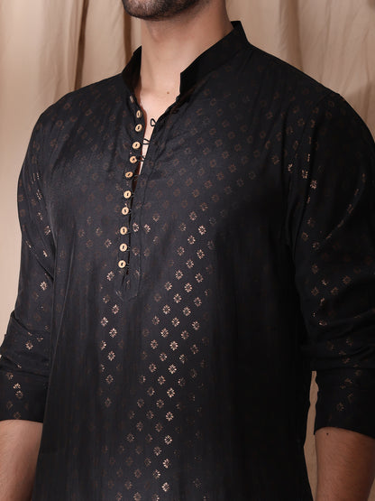 Full Sleeve Collar Kurta For Men