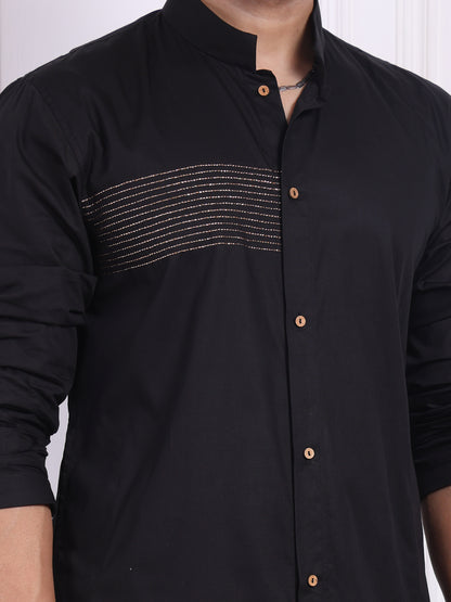 Men angrakha with a front high-low style